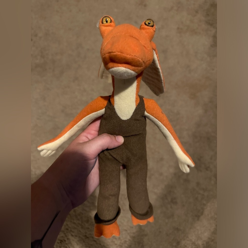 Vintage Star Wars Jar-Jar Binks Doll